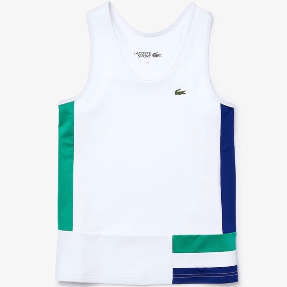 WOMEN'S SPORT COLORBLOCK STRETCH TENNIS TANK TOP - Picture 1 of 5